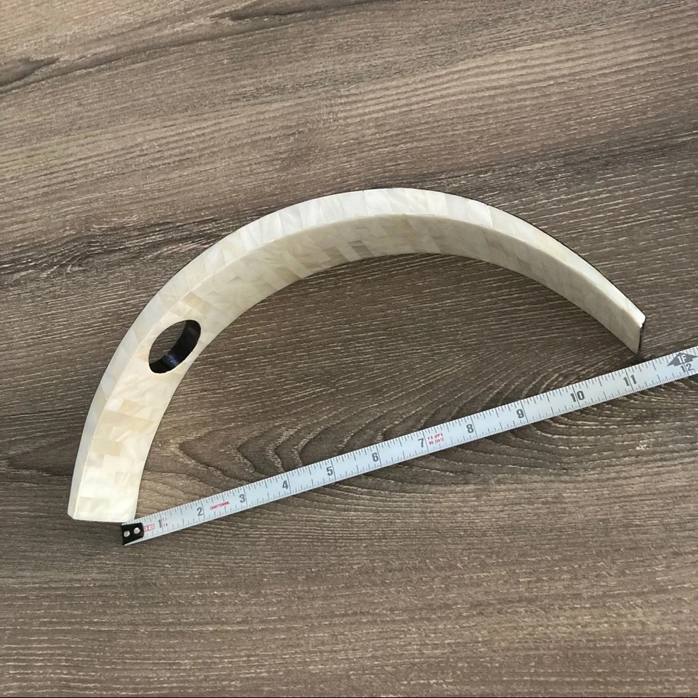 Like 🆕 half moon capiz shell inlay wine bottle stand